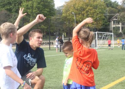 Matt Besler of Sporting KC at Bishop Sullivan Center Defend Against Hunger