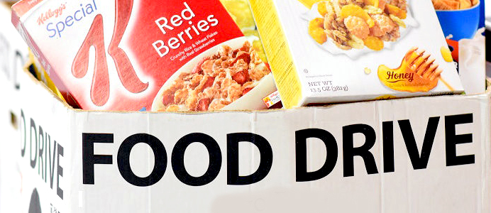 Host a food drive for Bishop Sullivan Center's Food Pantries